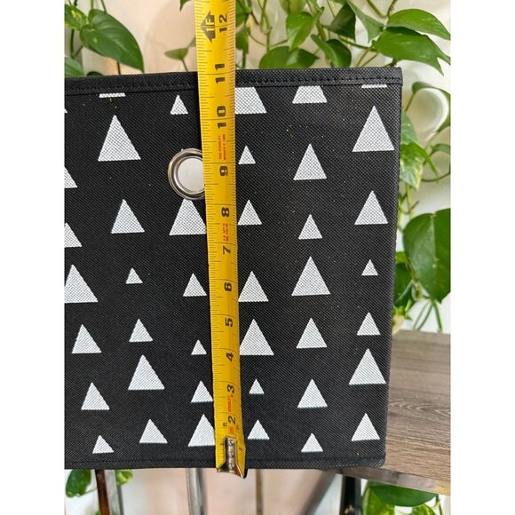 Black & White Triangle Fabric Storage Cube - Picture 6 of 10